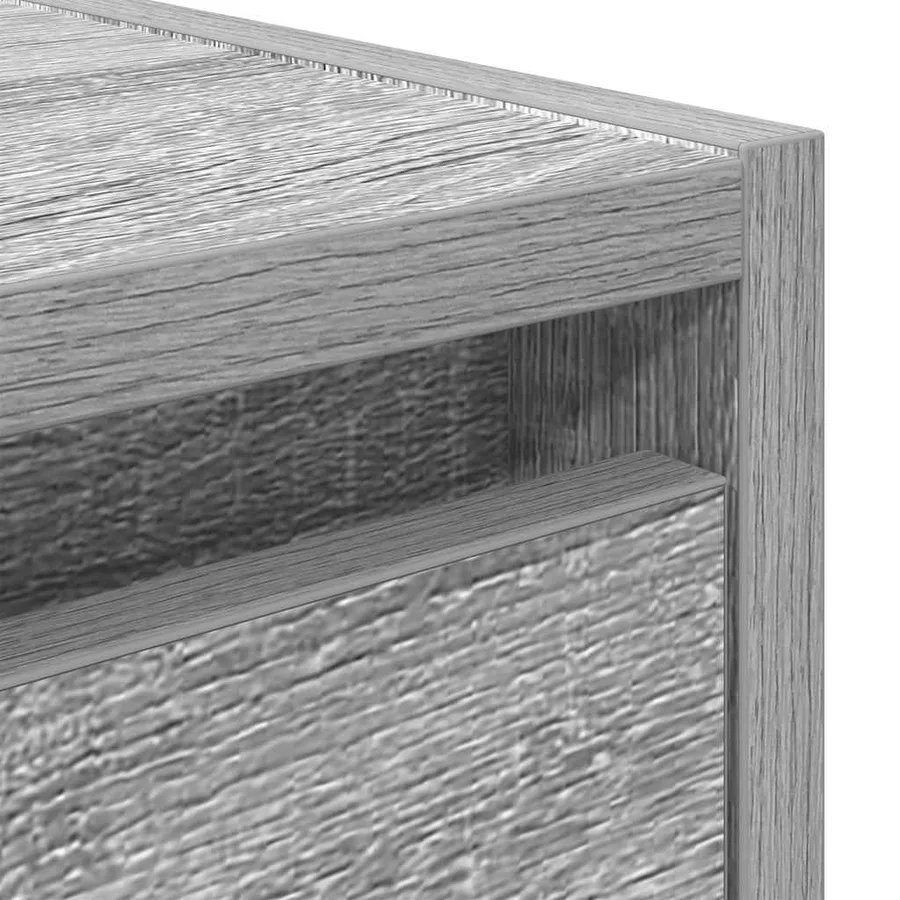 Table de chevet murale sonoma gris 38x34x40 cm - 9
