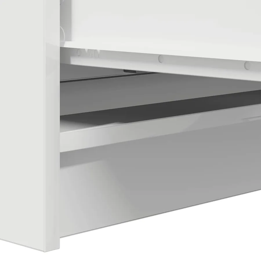 Buffet blanc 80x35x76 cm bois d’ingénierie - 10