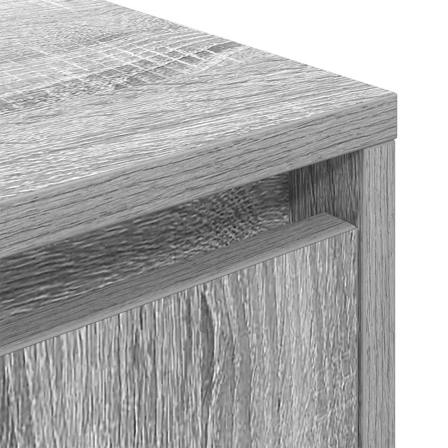 Tables de chevet avec lumières LED 2 pcs sonoma gris 38x34x50cm - 14