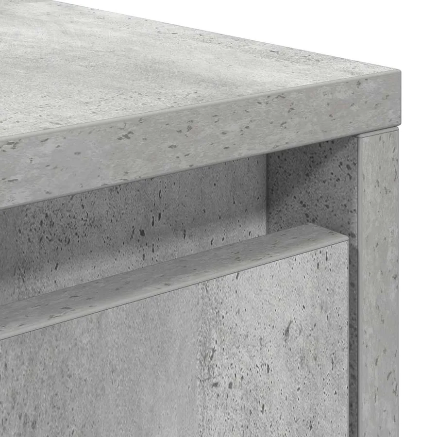 Table basse avec tiroirs gris béton 70,5x70x40 cm - 10