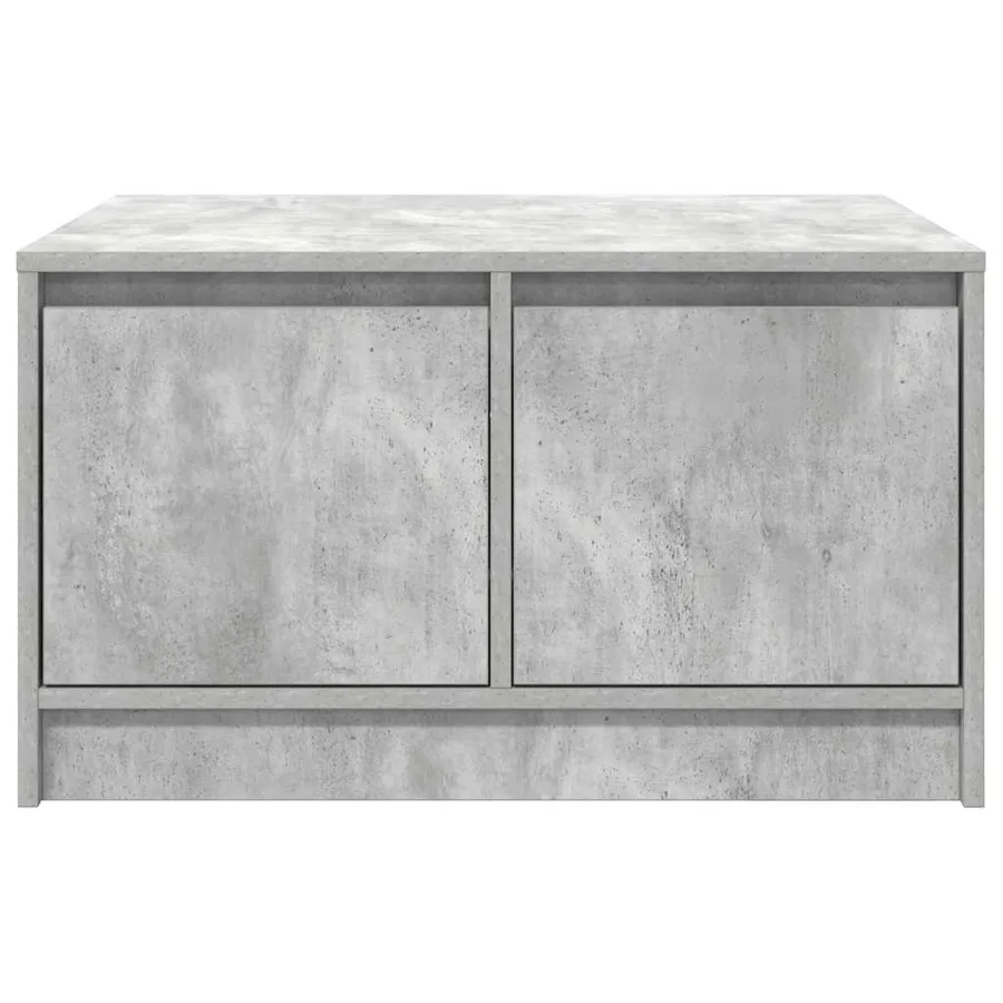 Table basse avec tiroirs gris béton 70,5x70x40 cm - 6