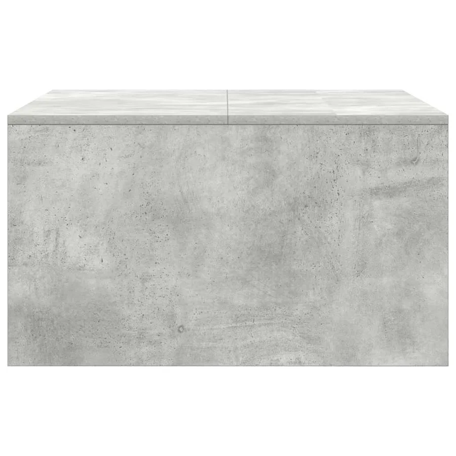 Table basse avec tiroirs gris béton 70,5x70x40 cm - 7