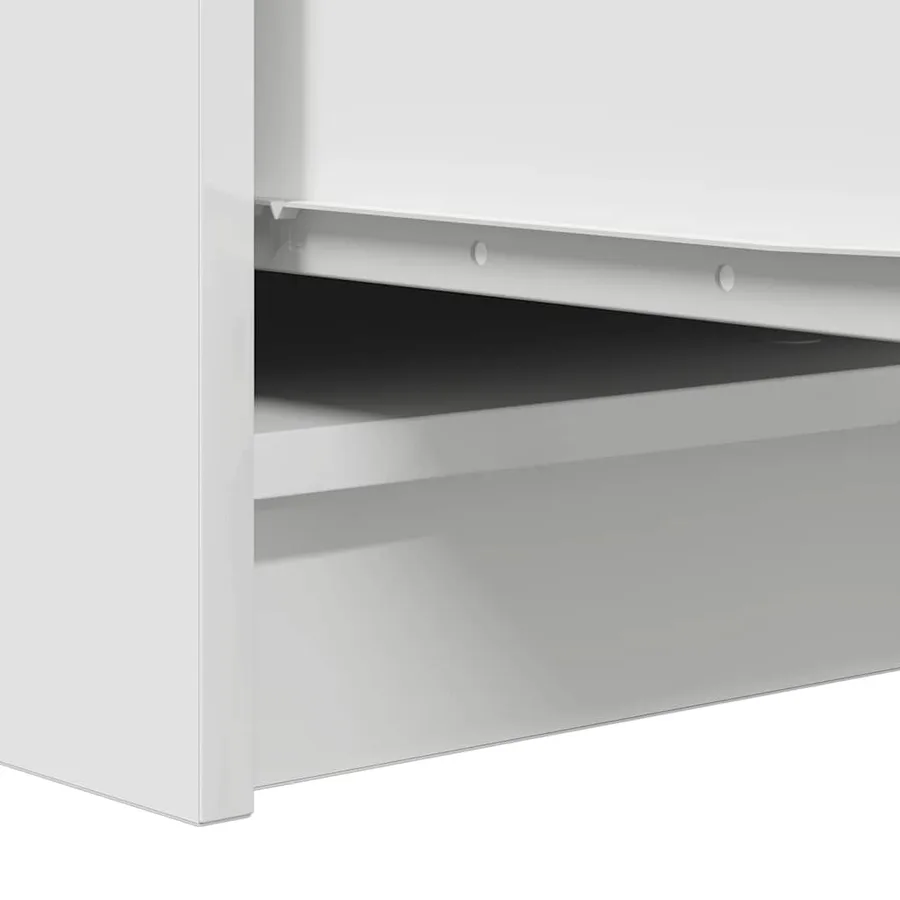 Buffet blanc 29,5x34x76 cm bois d'ingénierie - 10
