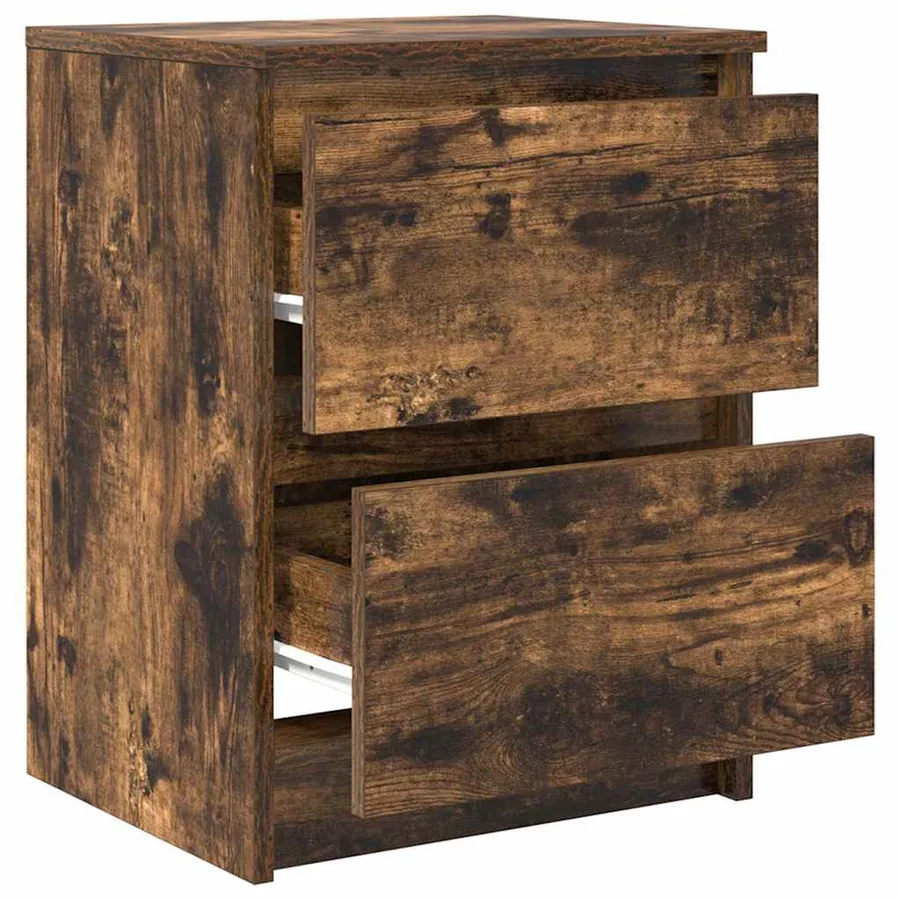 Meuble TV chêne fumé 40x35x54 cm bois d'ingénierie - 5