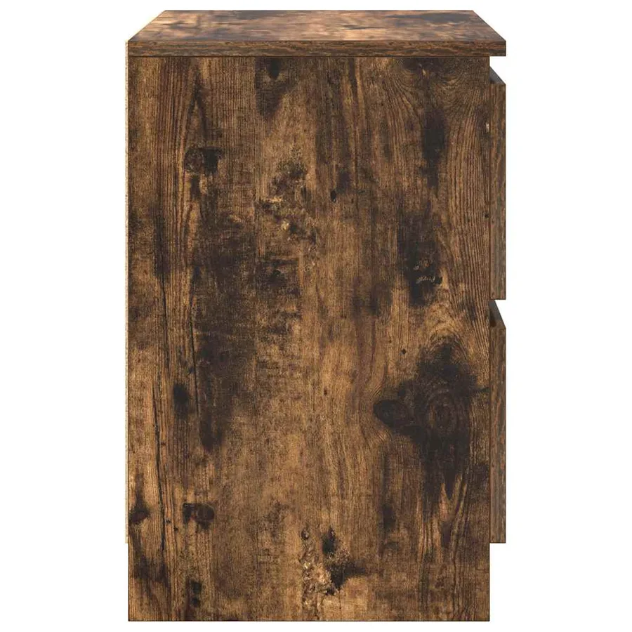 Meuble TV chêne fumé 40x35x54 cm bois d'ingénierie - 7