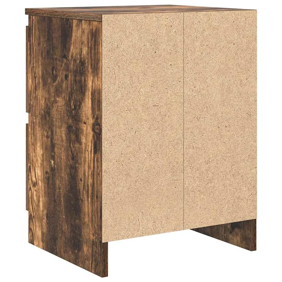 Meuble TV chêne fumé 40x35x54 cm bois d'ingénierie - 8