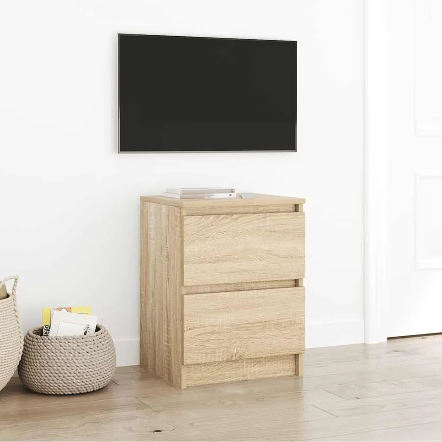 Meuble TV chêne sonoma 40x35x54 cm bois d'ingénierie