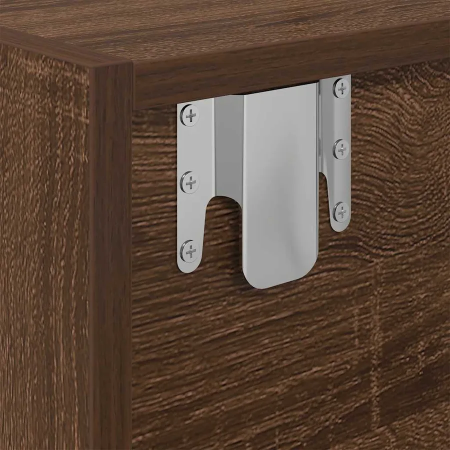 Meuble TV 2 pcs chêne marron 60x31x25,5 cm bois d'ingénierie - 12