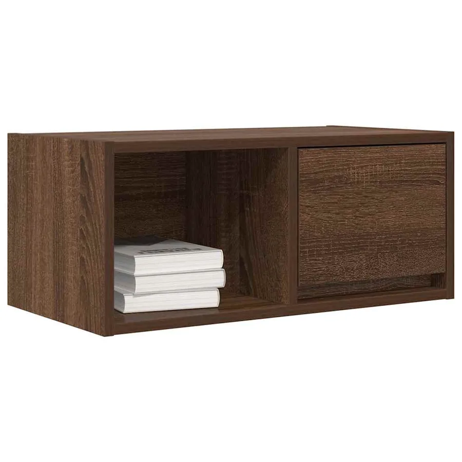 Meuble TV 2 pcs chêne marron 60x31x25,5 cm bois d'ingénierie - 4