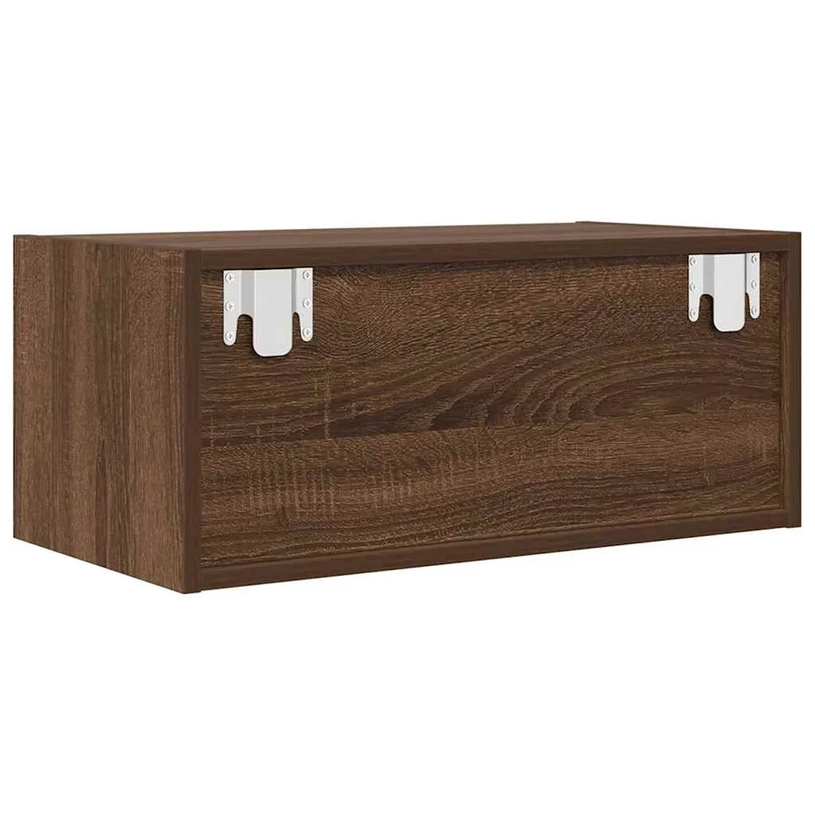 Meuble TV 2 pcs chêne marron 60x31x25,5 cm bois d'ingénierie - 9