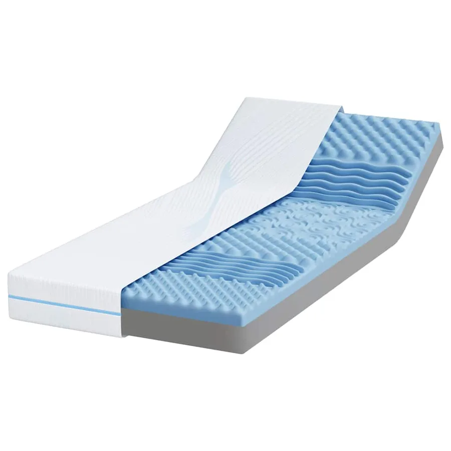 Matelas Moyennement ferme 70 x 200 cm Blanc - 3