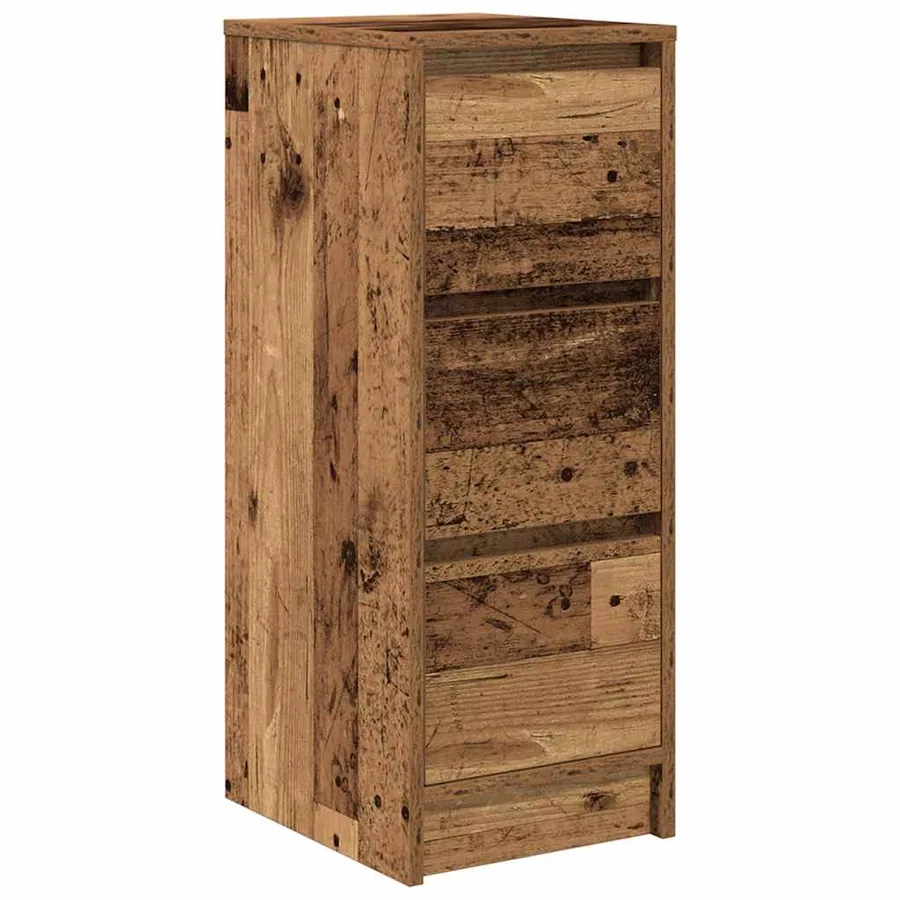 Buffet vieux bois 29,5x34x76 cm bois d'ingénierie - 2