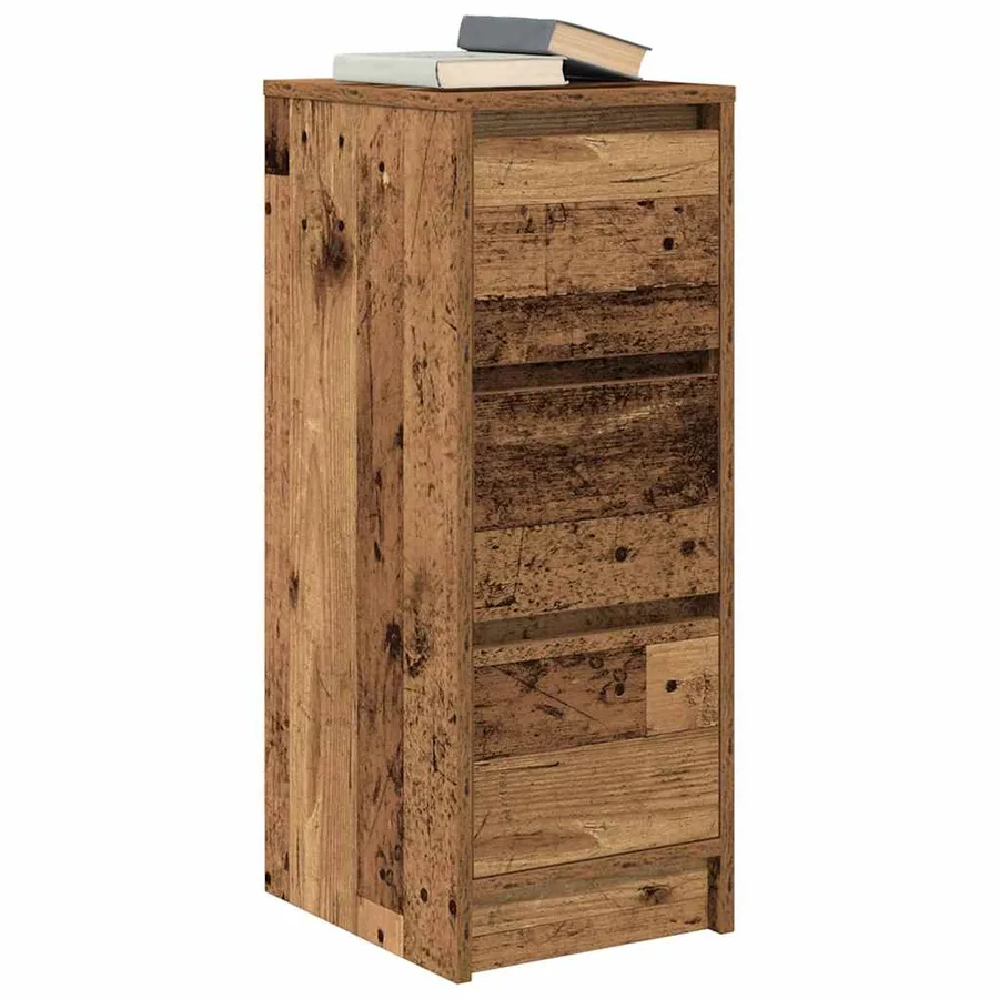 Buffet vieux bois 29,5x34x76 cm bois d'ingénierie - 4