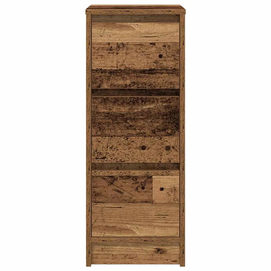 Buffet vieux bois 29,5x34x76 cm bois d'ingénierie - 6