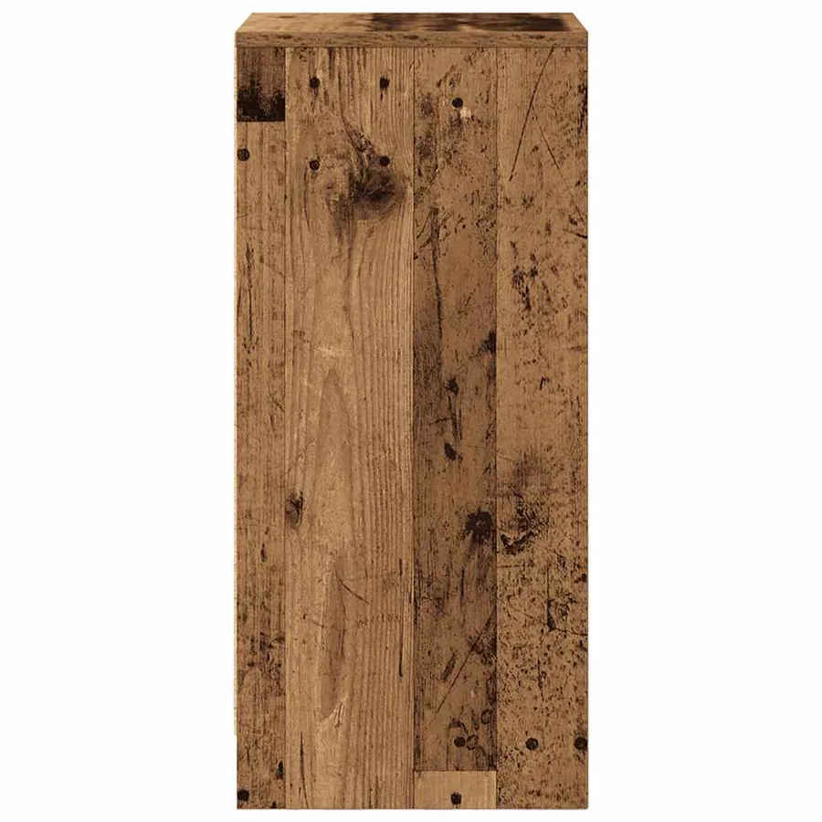 Buffet vieux bois 29,5x34x76 cm bois d'ingénierie - 7