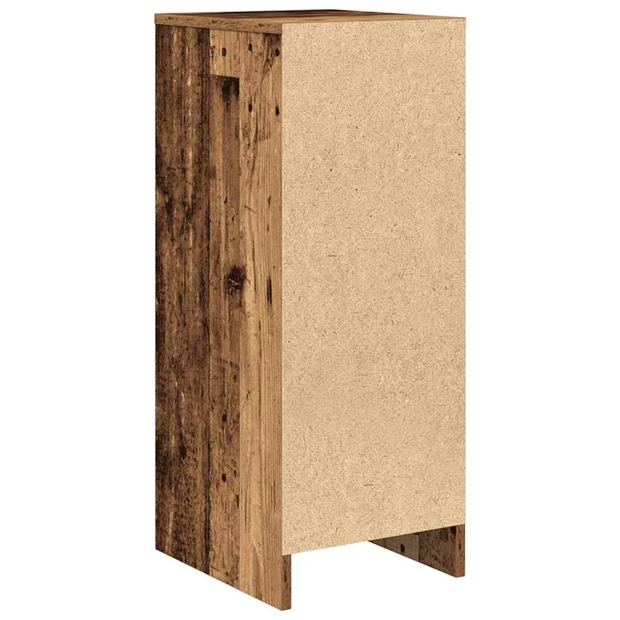 Buffet vieux bois 29,5x34x76 cm bois d'ingénierie - 8