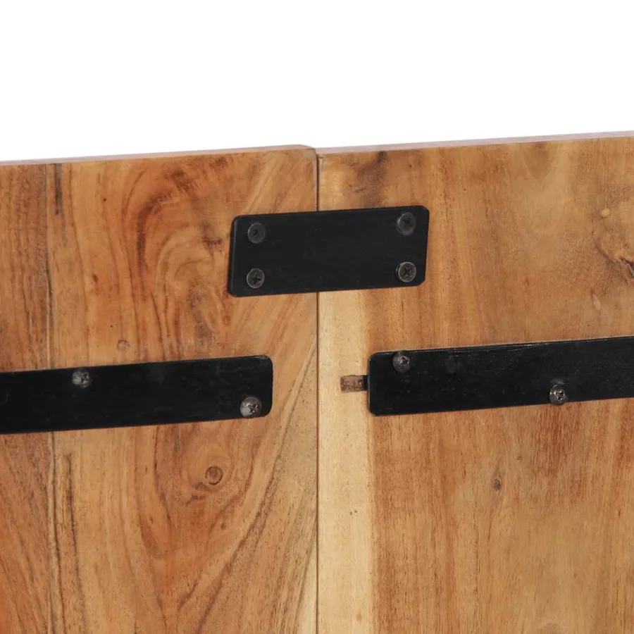 Tête de lit 140 cm bois d'acacia massif - 9