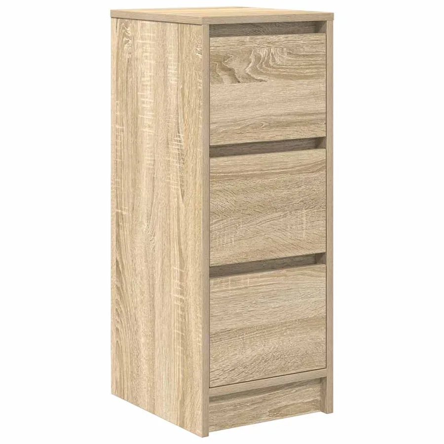 Buffet chêne sonoma 29,5x34x76 cm bois d'ingénierie - 2