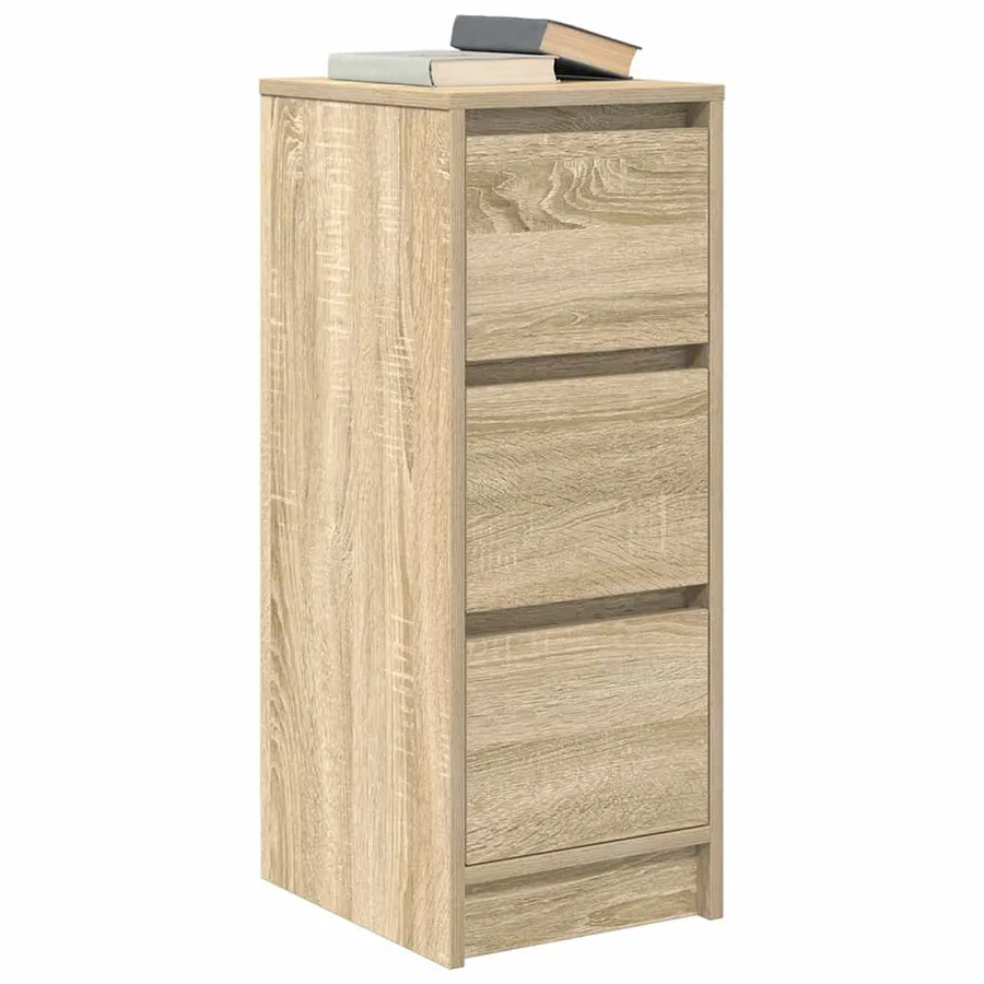 Buffet chêne sonoma 29,5x34x76 cm bois d'ingénierie - 4