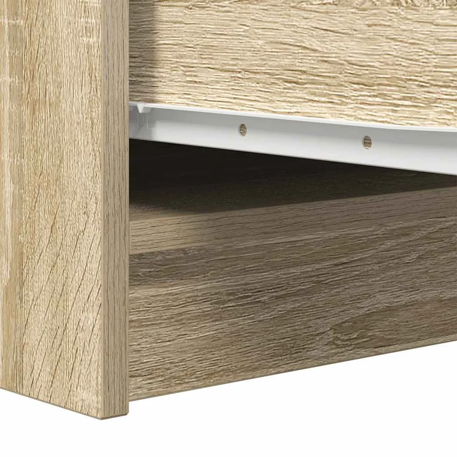 Buffet chêne sonoma 29,5x34x76 cm bois d'ingénierie - 9
