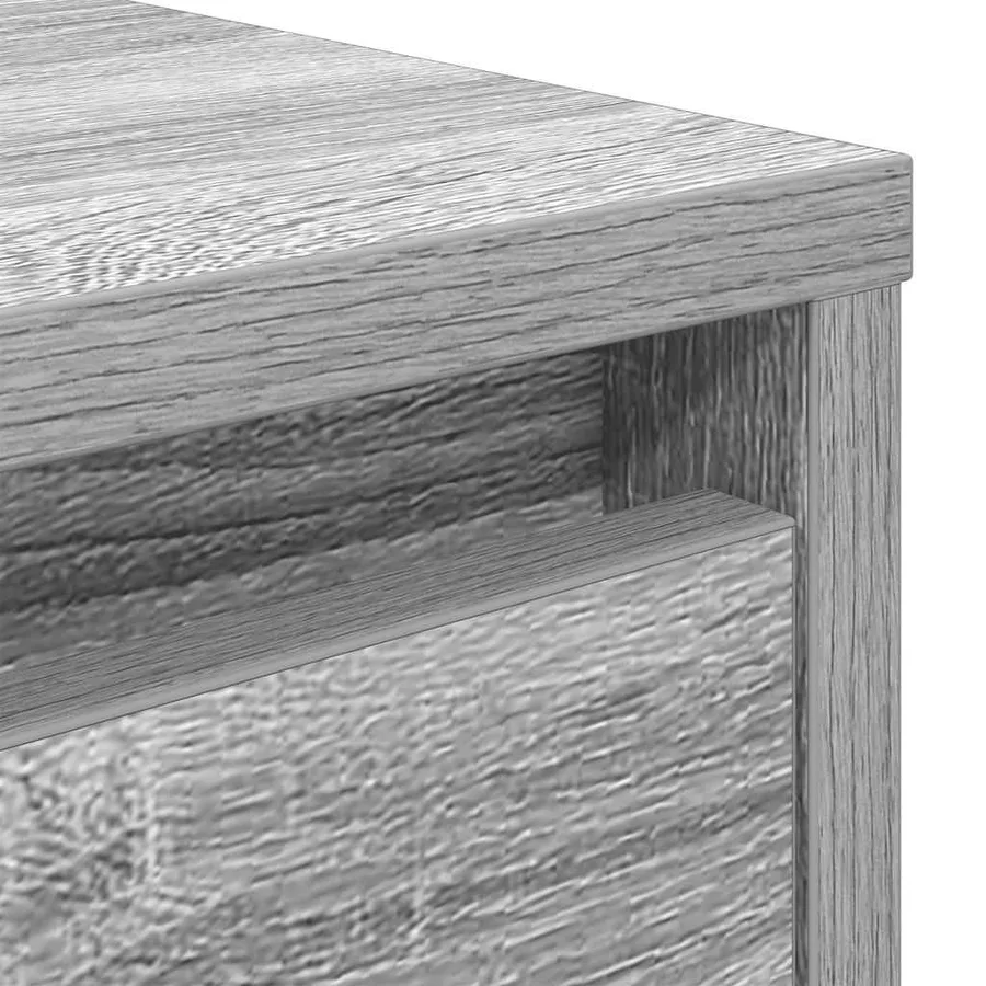 Table basse avec tiroirs sonoma gris 70,5x70x40 cm - 10