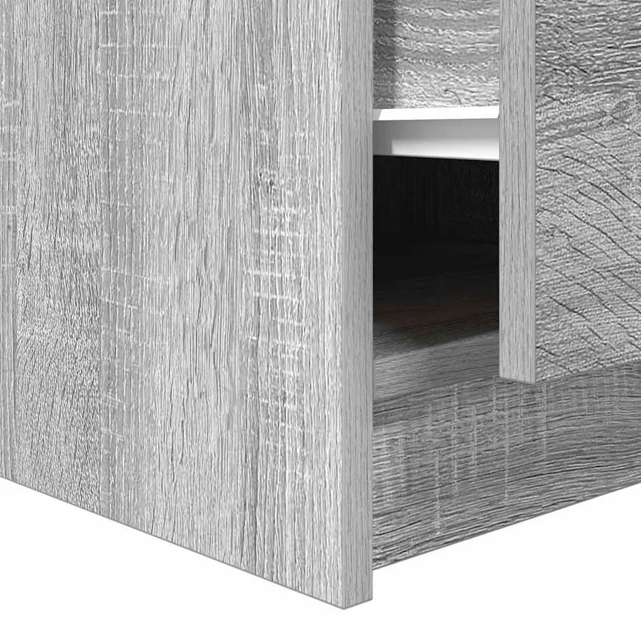 Table basse avec tiroirs sonoma gris 70,5x70x40 cm - 11