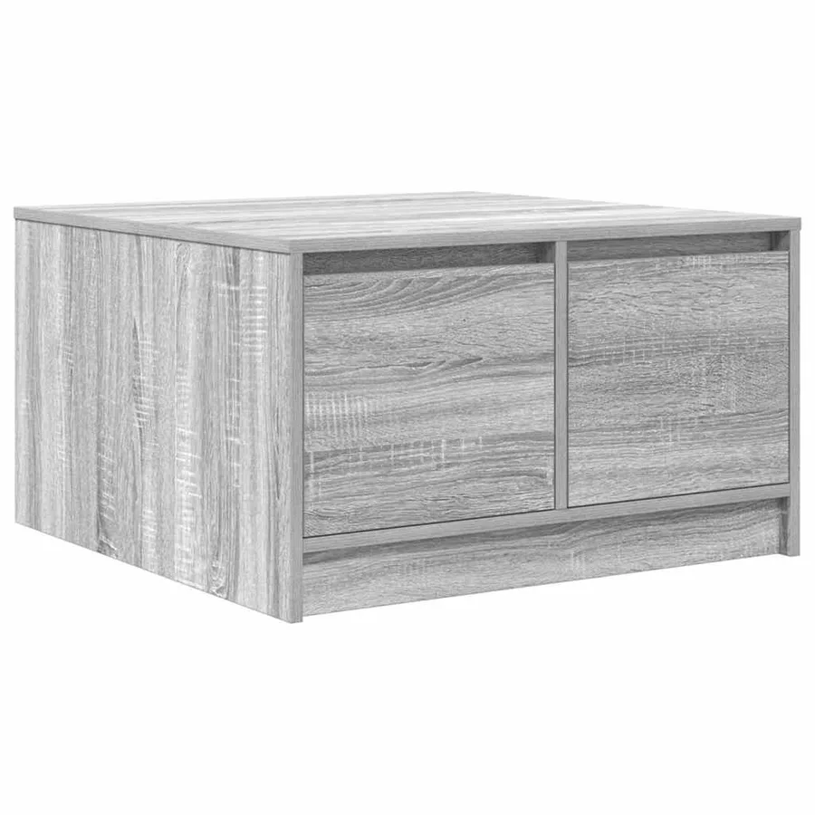 Table basse avec tiroirs sonoma gris 70,5x70x40 cm - 8