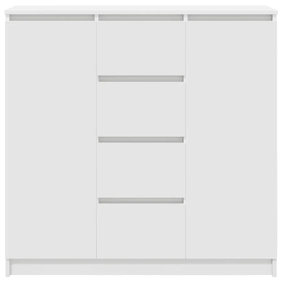 Buffet avec tiroirs blanc 100,5x35x98,5 cm bois d'ingénierie - 6