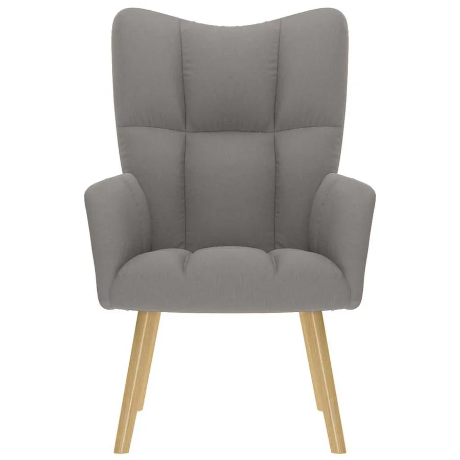 Chaise de relaxation Taupe Tissu - 3