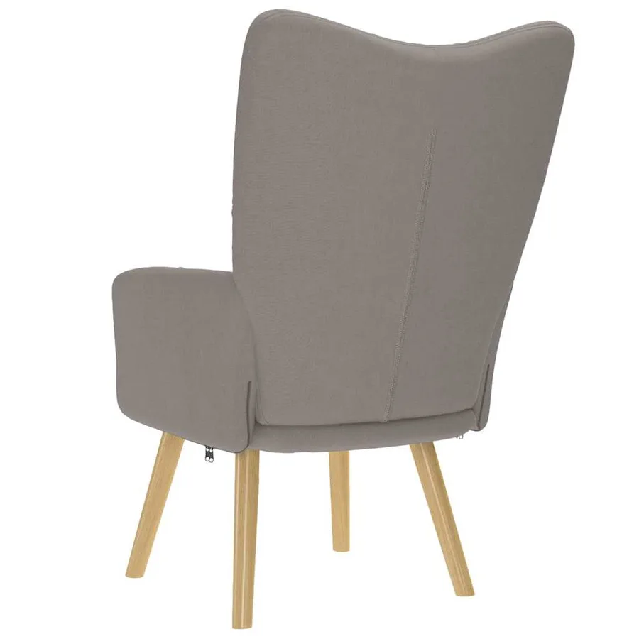 Chaise de relaxation Taupe Tissu - 5