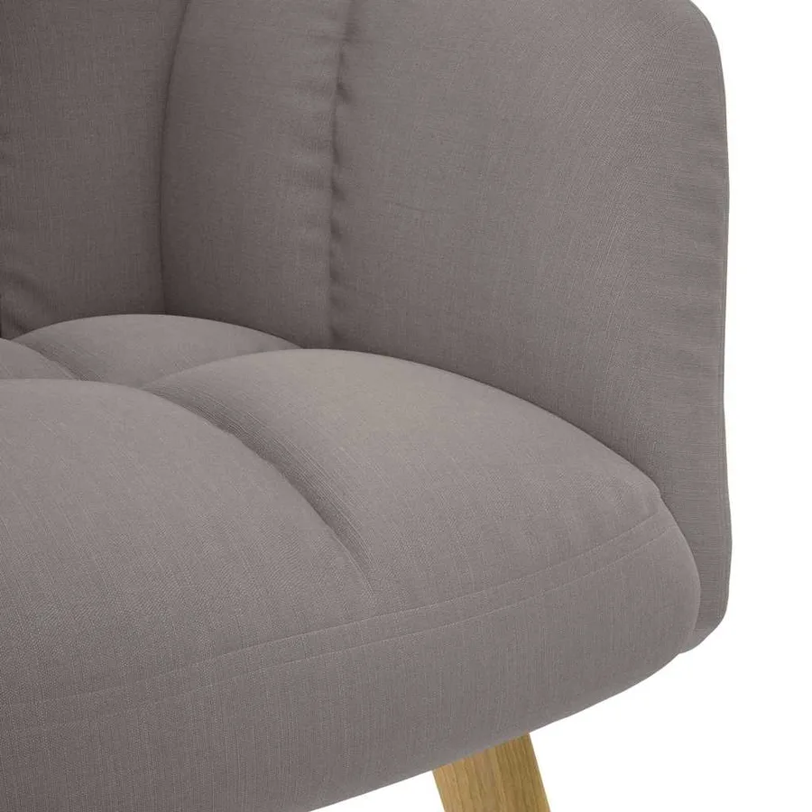Chaise de relaxation Taupe Tissu - 6