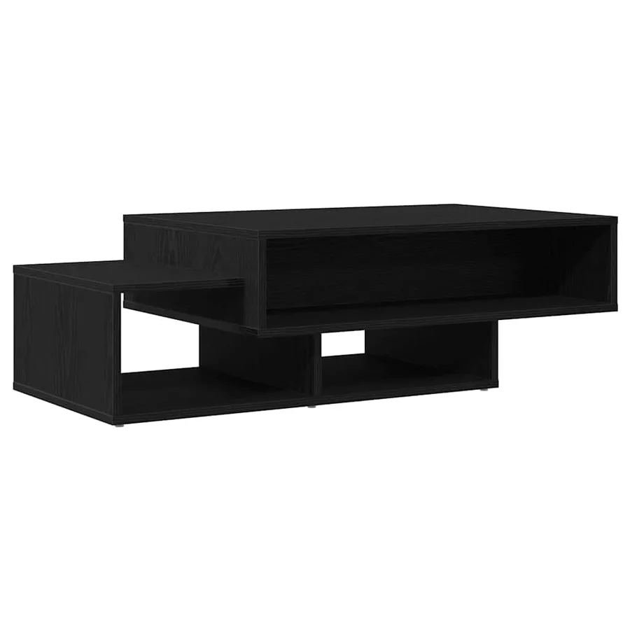 Table basse en chêne noir 105 x 55 x 32 cm bois d'ingénierie - 2