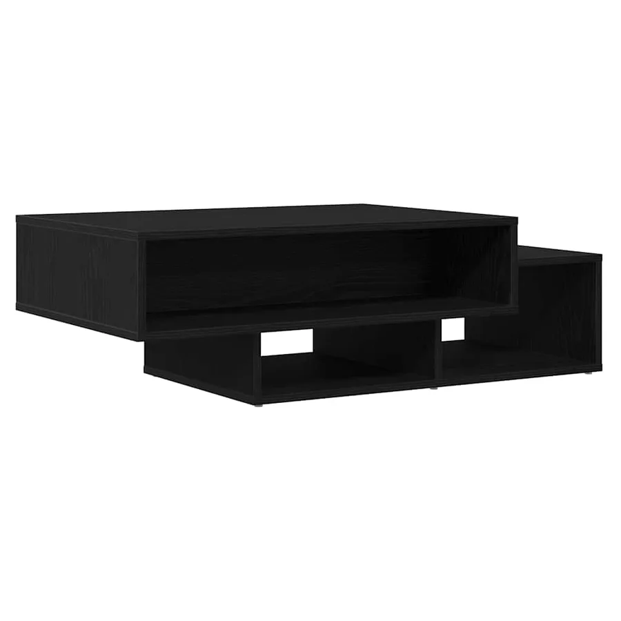 Table basse en chêne noir 105 x 55 x 32 cm bois d'ingénierie - 7