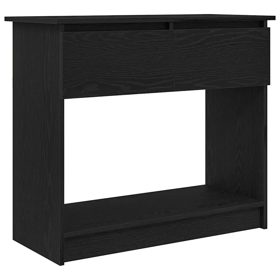 Table console avec tiroirs noir 85,5x38,5x74,5 cm - 2