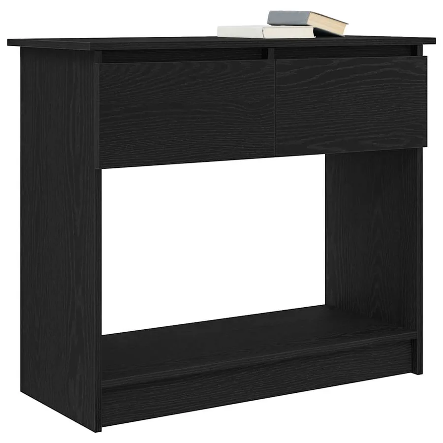Table console avec tiroirs noir 85,5x38,5x74,5 cm - 4