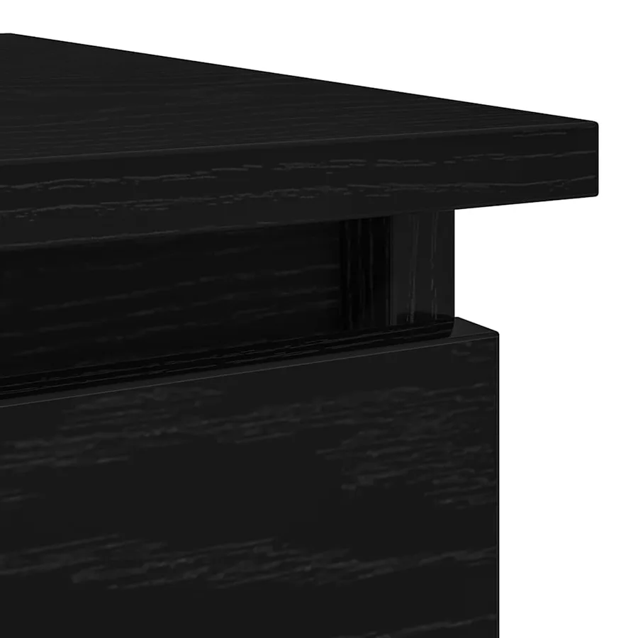 Table console avec tiroirs noir 85,5x38,5x74,5 cm - 9