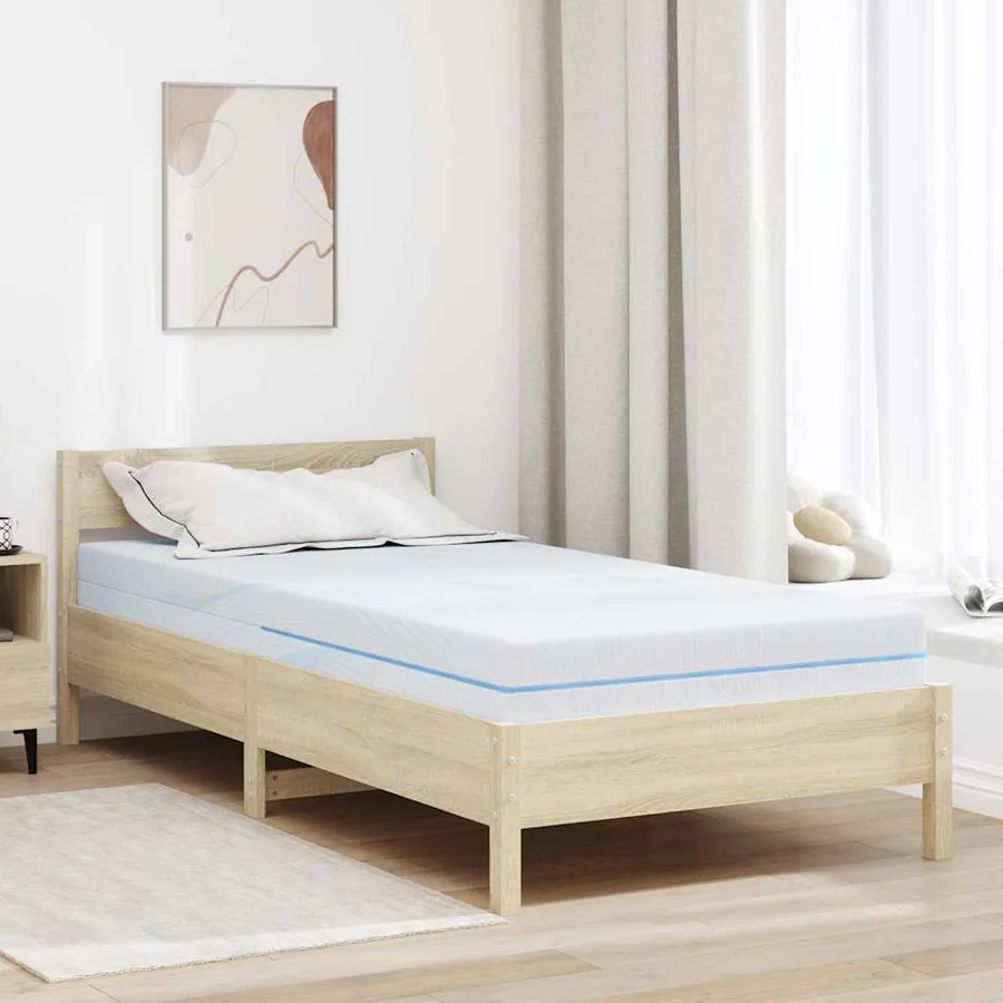 Matelas Moyennement ferme 100 x 200 cm Blanc