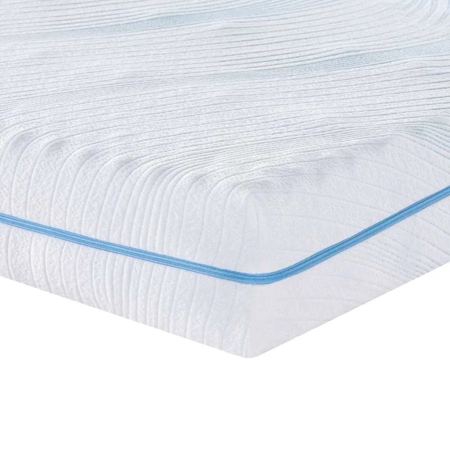 Matelas Moyennement ferme 100 x 200 cm Blanc - 2