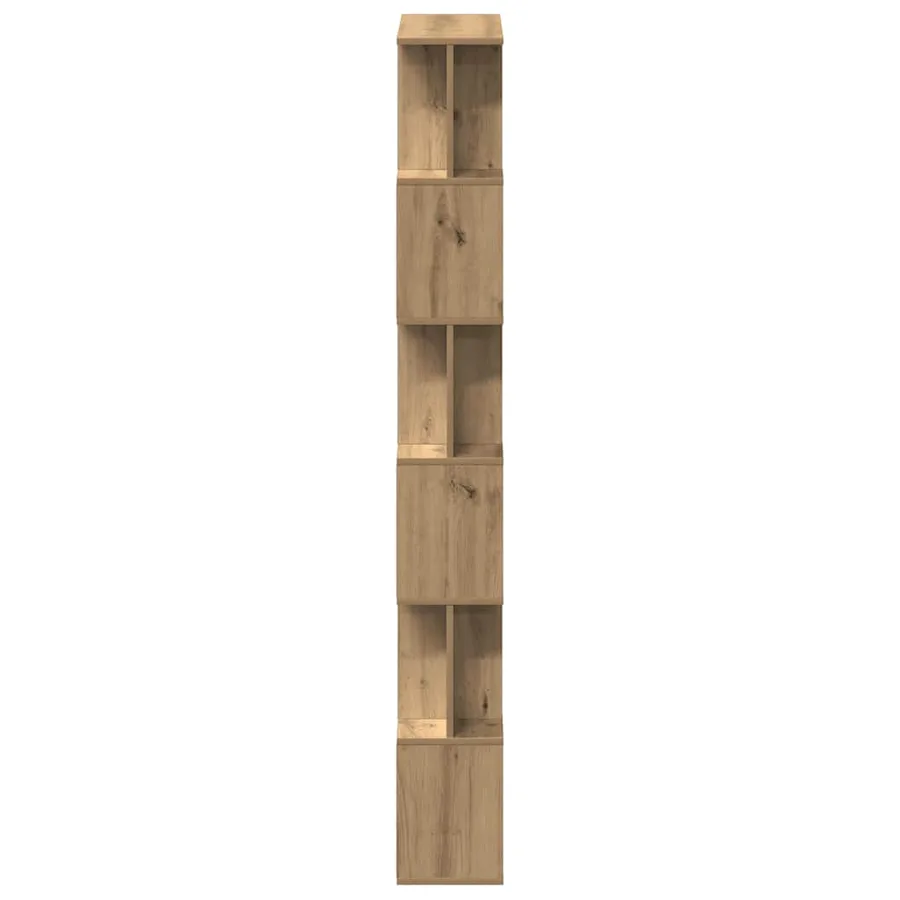 Bibliothèque chêne artisanal 80x24x192 cm bois d'ingénierie - 5