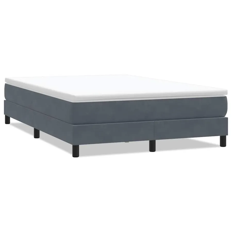 Sommier à lattes de lit sans matelas gris foncé 140x220cm - 2