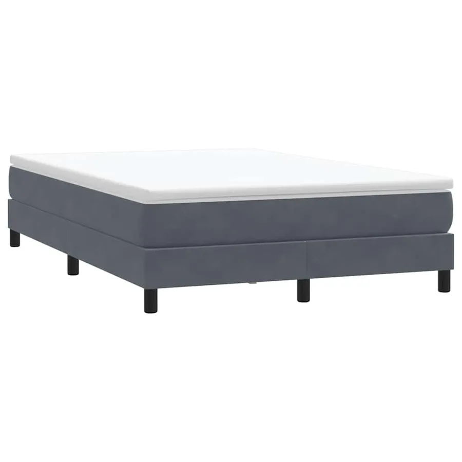 Sommier à lattes de lit sans matelas gris foncé 140x220cm - 3