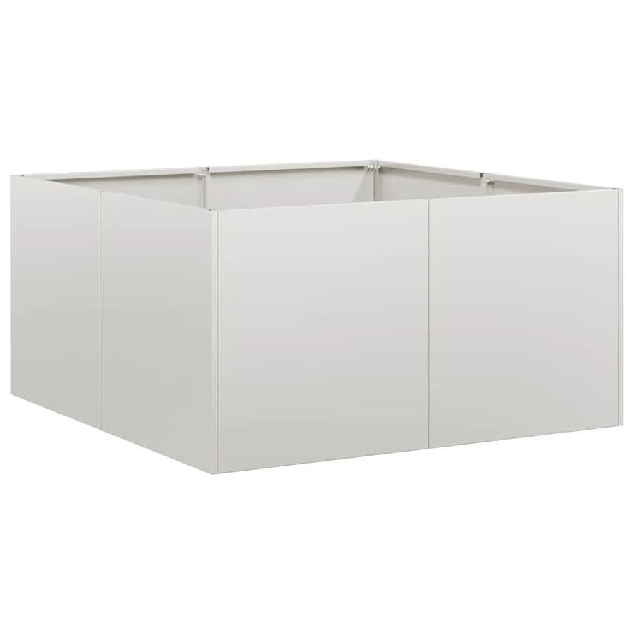 Jardinière 80x80x40 cm acier inoxydable - 2