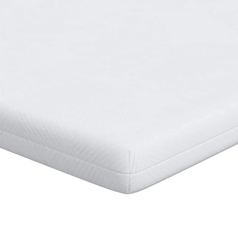 Surmatelas Blanc 100 x 200 cm Tissu jacquard - 2