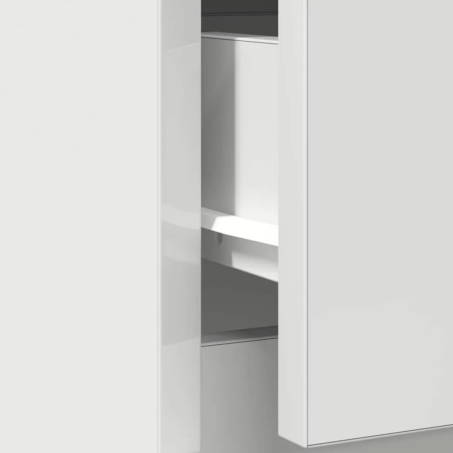 Buffet avec tiroir blanc 71x35x65 cm bois d'ingénierie - 12