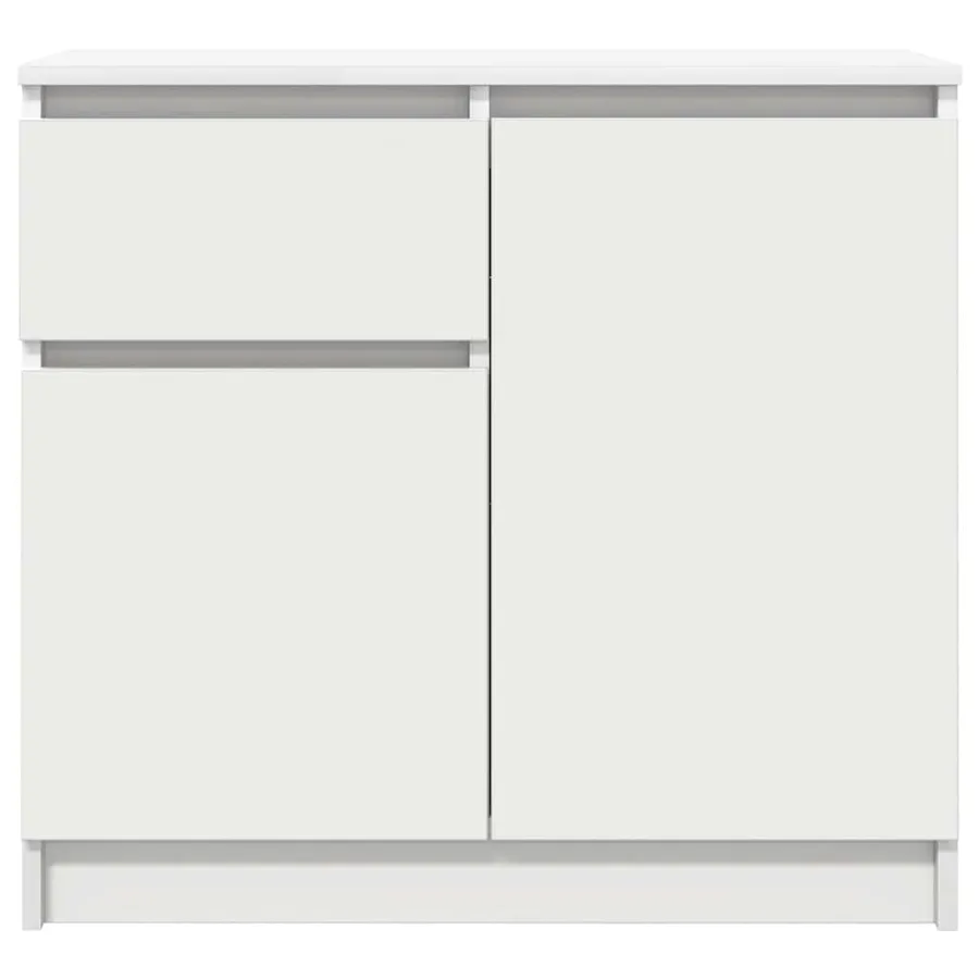 Buffet avec tiroir blanc 71x35x65 cm bois d'ingénierie - 6