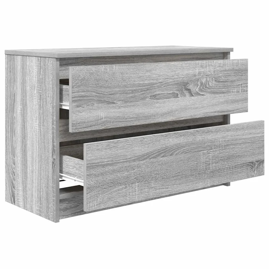 Meuble TV sonoma gris 80x35x54 cm bois d'ingénierie - 5