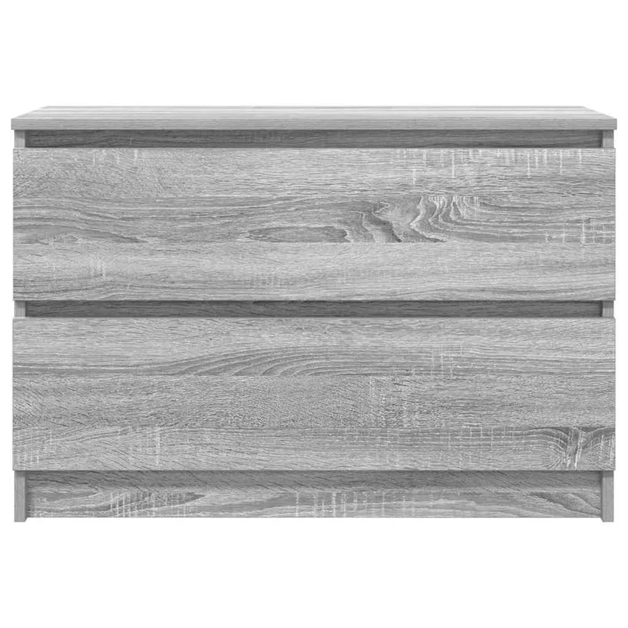 Meuble TV sonoma gris 80x35x54 cm bois d'ingénierie - 6