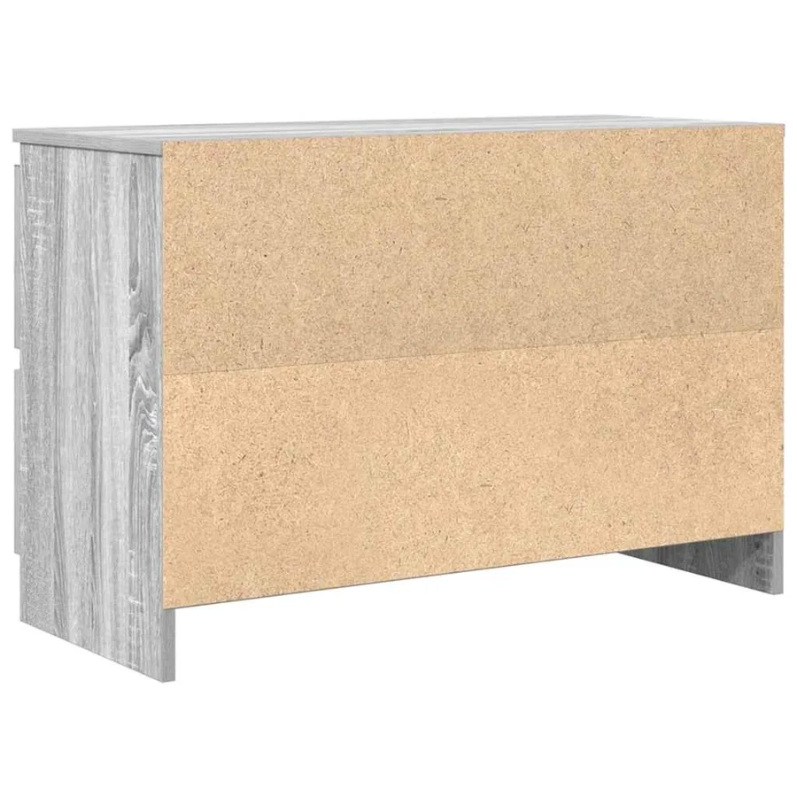 Meuble TV sonoma gris 80x35x54 cm bois d'ingénierie - 8