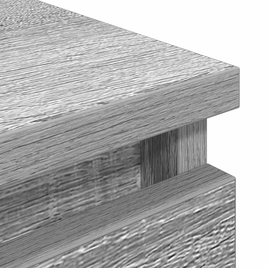 Meuble TV sonoma gris 80x35x54 cm bois d'ingénierie - 9