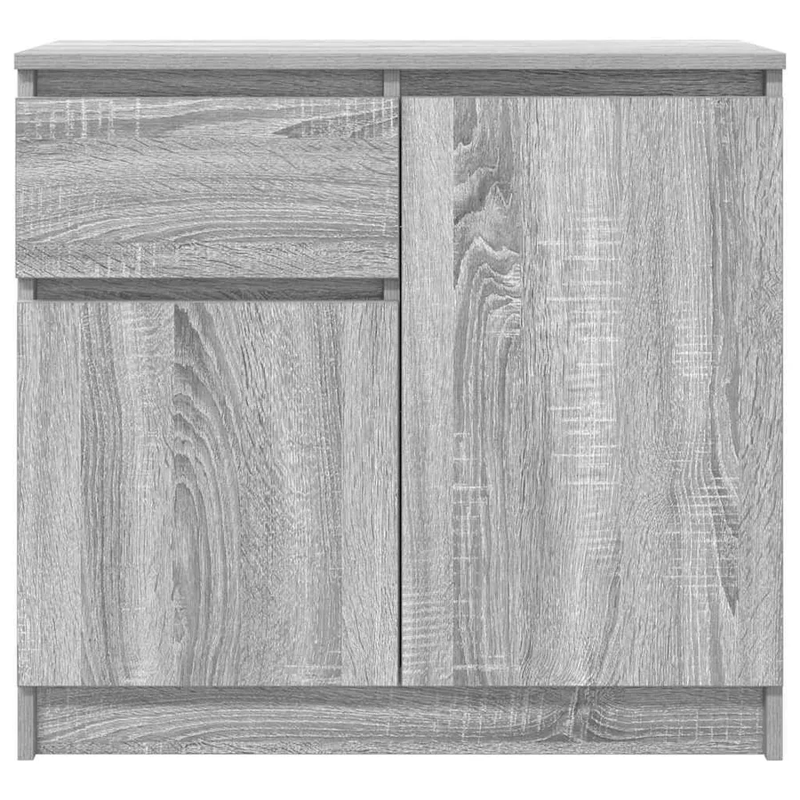 Buffet avec tiroir sonoma gris 71x35x65 cm bois d'ingénierie - 6